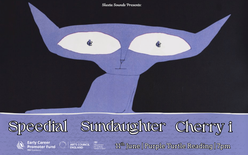 This Wednesday fresh from the release of their debut EP ‘Light of the Late Night’ @speedialband return to Reading and bring with them their saxophone laced atmospheric, late-night sonic landscapes.  Support comes from @sundaughterband who, still riding high from the release of their debut single ‘Austrian’ will once again bring their effortless harmonic interplay and intimate tones to the @purpleturtlereading stage.  Kicking off the night is @cherryiband. Their sound blends distorted, groaning guitars with 