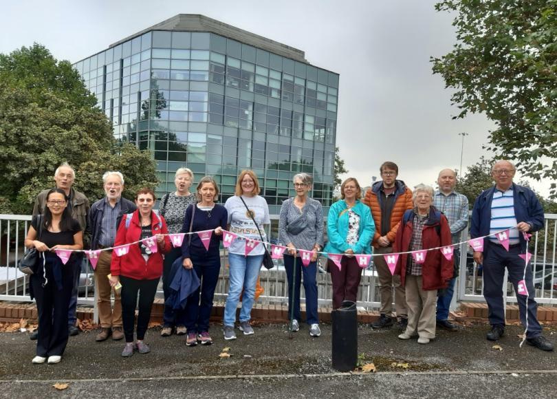 A group of walkers that I took on this route