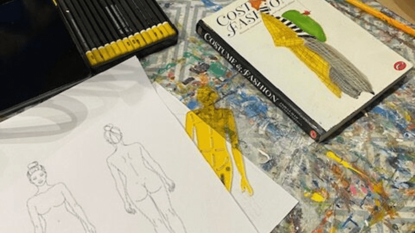Photo of Costume Design sketch book