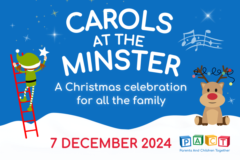 Carols at the Minster banner