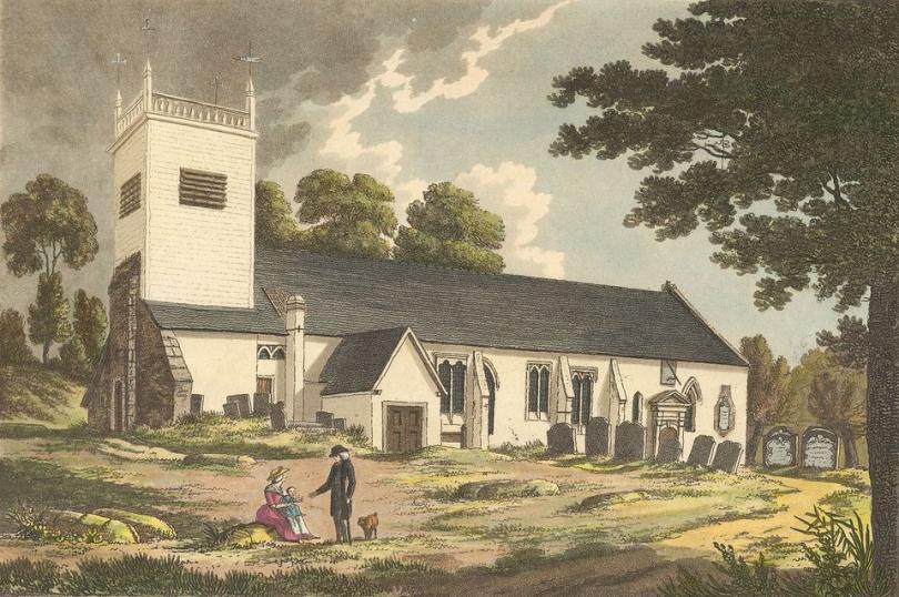 Caversham St. Peters Church painting