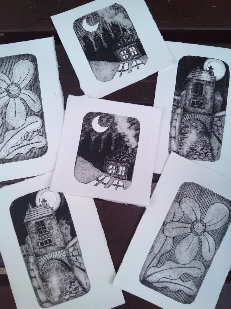 Tetra pack etchings