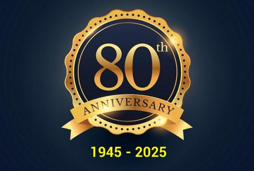Triangle Players 80th Anniversary badge