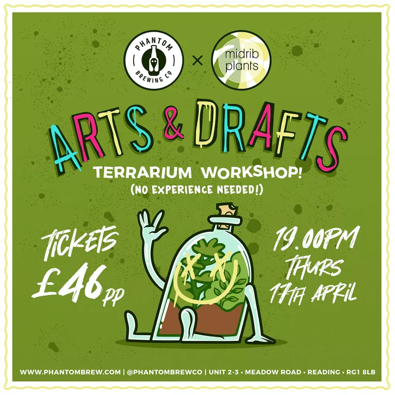 Arts & Drafts: Terrarium Workshop poster