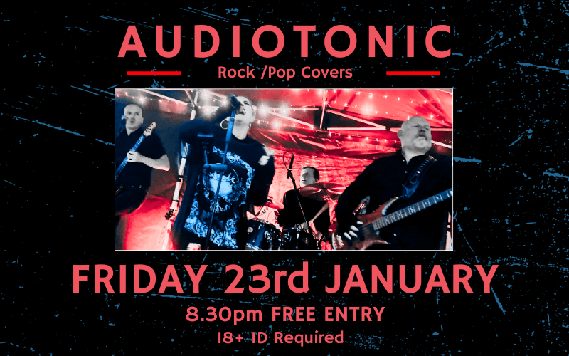 AUDIOTONIC  Rock and Pop covers  FREE ENTRY // 18+ ID Required