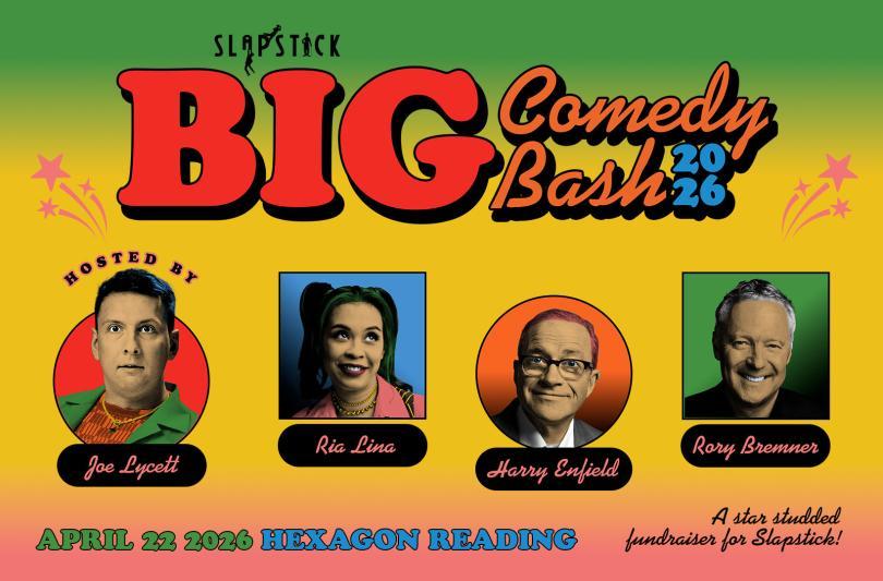 The Big Comedy Bash 2026. 22 April 2026 at The Hexagon.