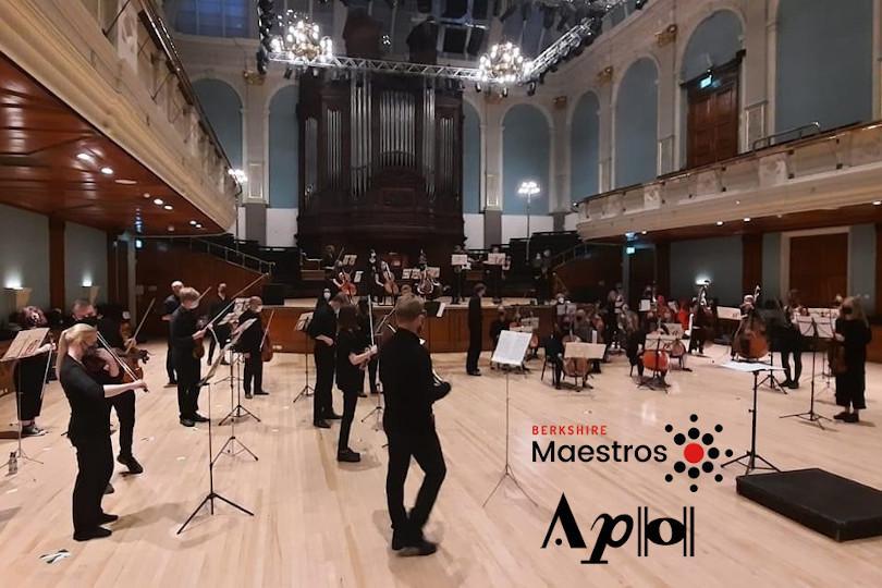 Aldworth Philharmonic and Berkshire Maestros string players in the Concert Hall