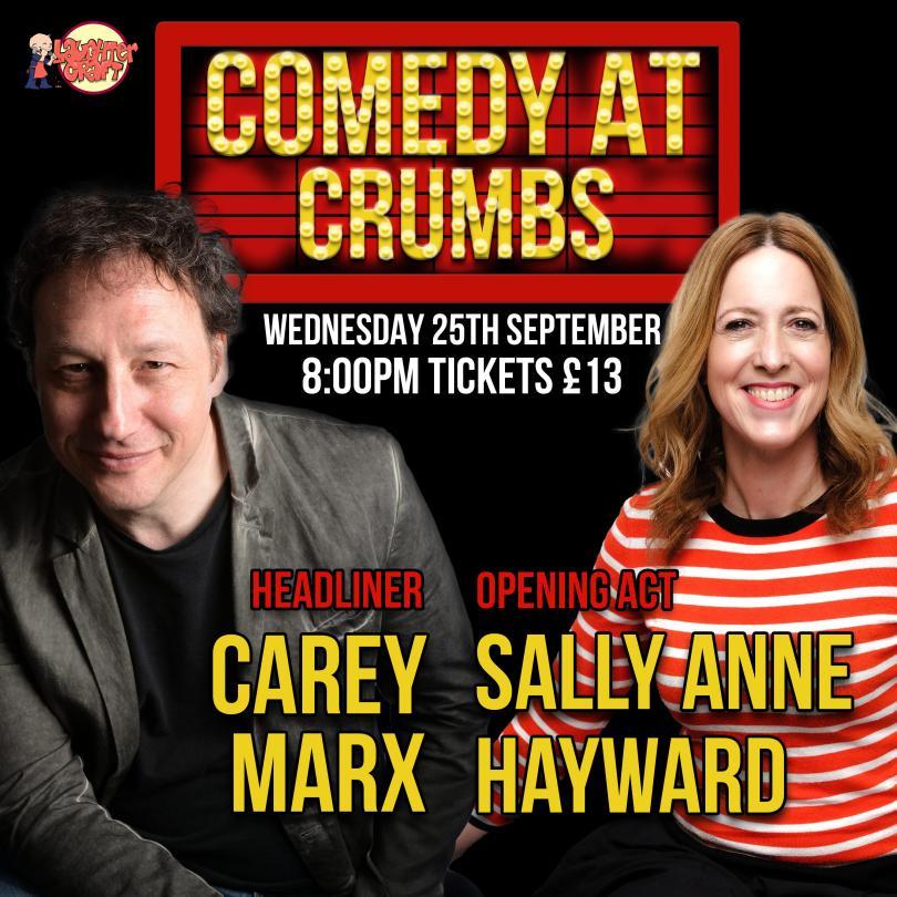 A picture of the poster for the comedy night