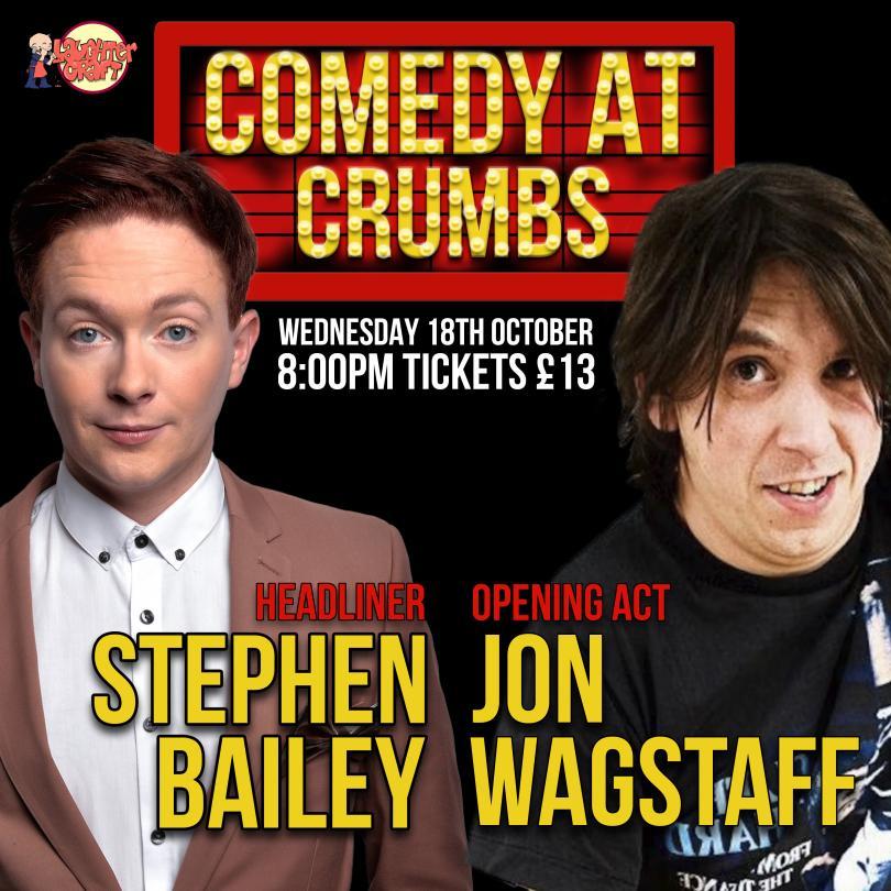 A picture of the poster for the comedy night