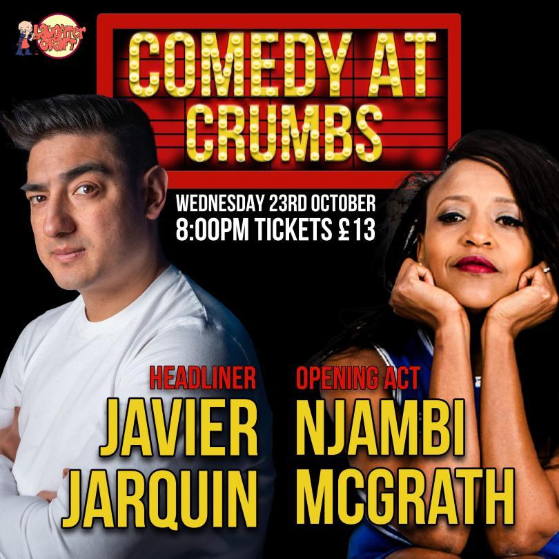 A picture of the poster for the comedy night