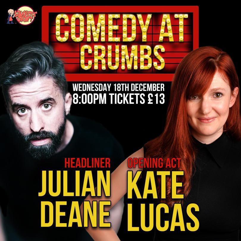 A picture of the poster for the comedy night