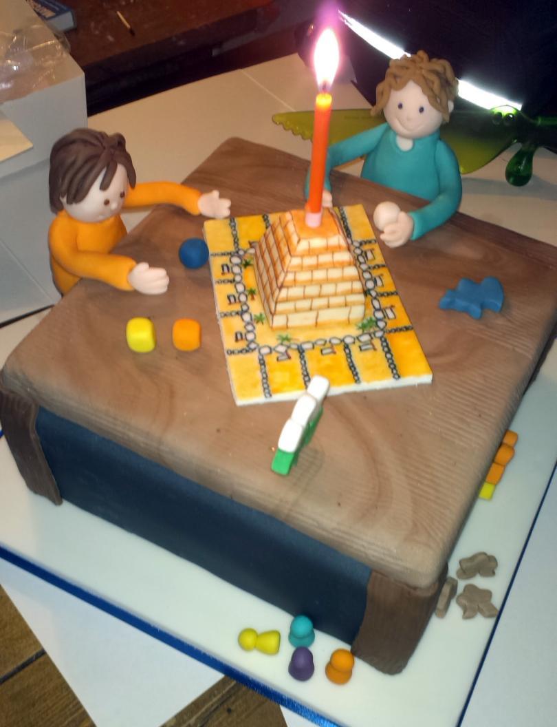 board game birthday cake