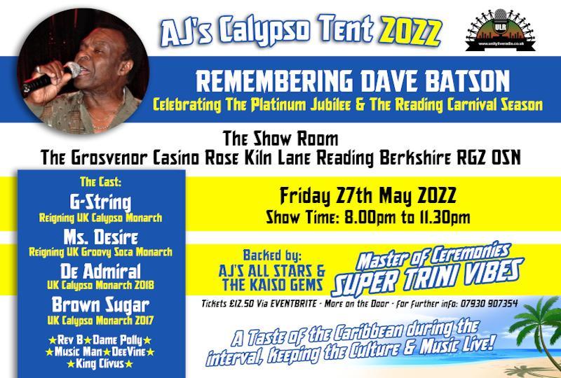 AJ's Calypso Tent - Remembering Dave Batson