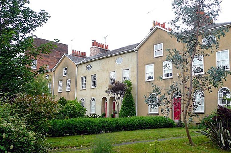 Castle Hill in Reading - houses