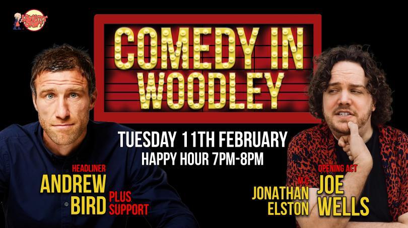 A picture of the poster for the comedy night