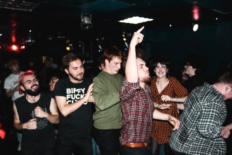 An energetic crowd at the Nothing Will Change Events gig