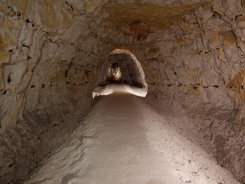 Inside the chalk mine