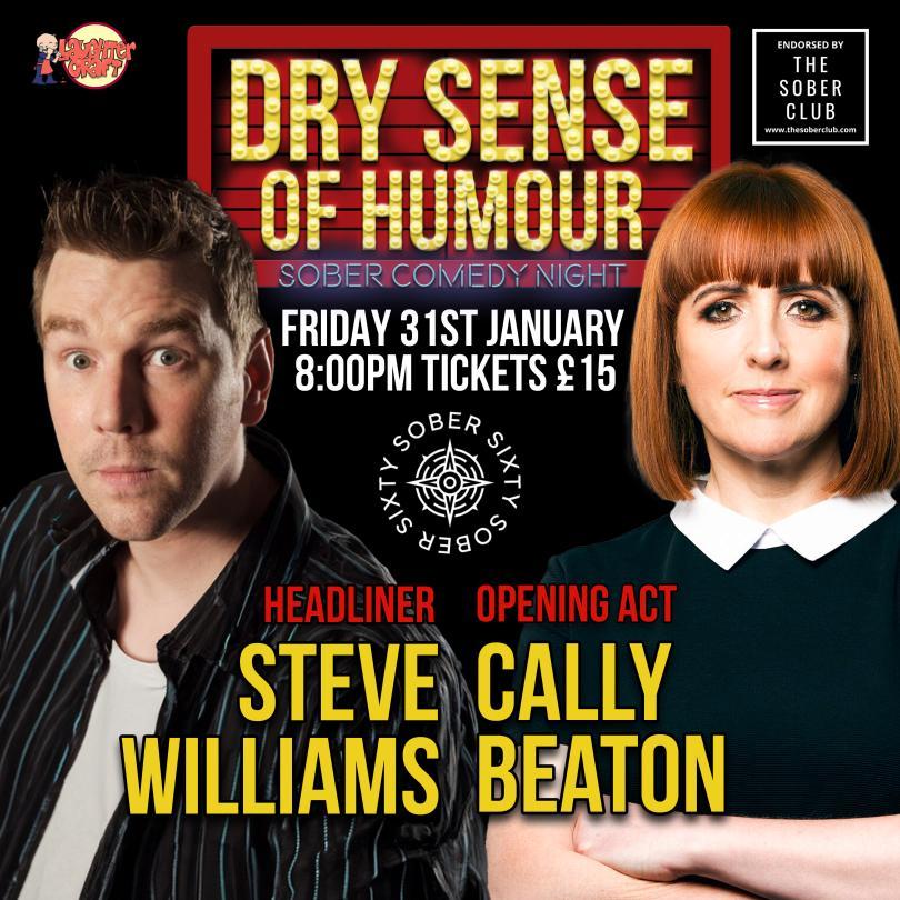 A picture of the poster for the comedy night