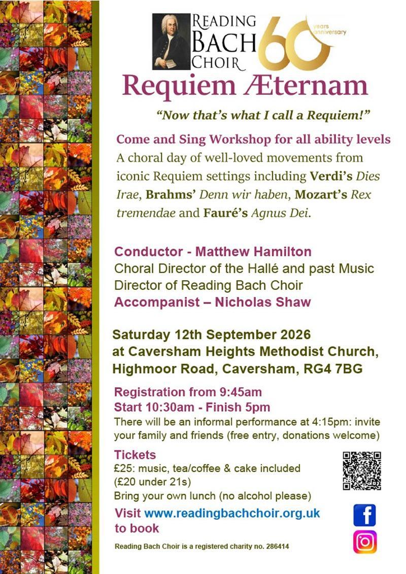 Picture of flyer for Requiem Aeternam workshop