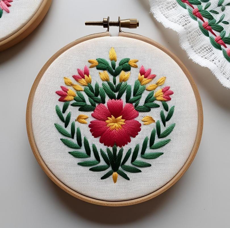 Embroidery work
