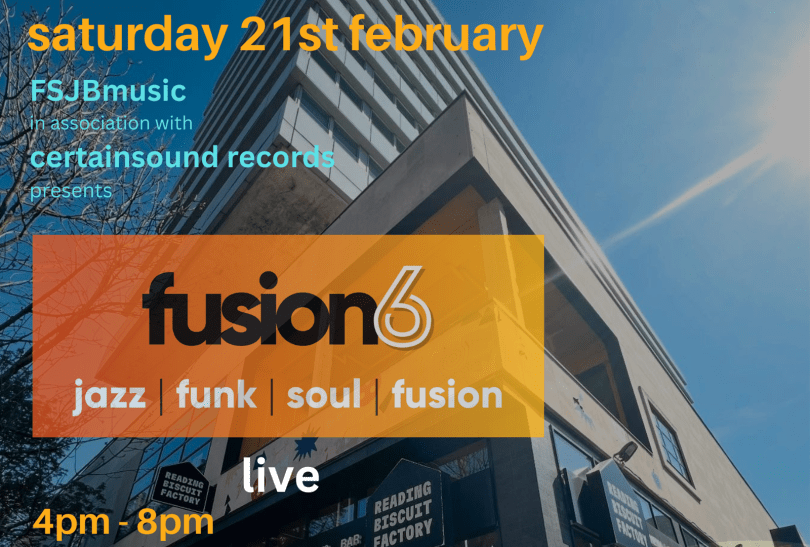 poster featuring the Reading Biscuit Factory cinema building