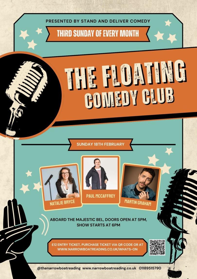 Flyer for Floating Comedy Club