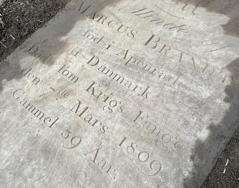 Grave of Danish POW from the Napoleonic Wars