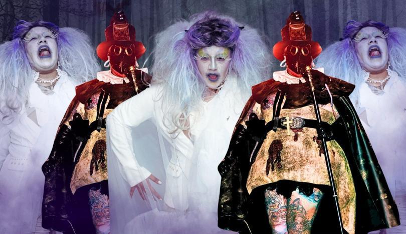 Darg Queens dressed up as ghosts