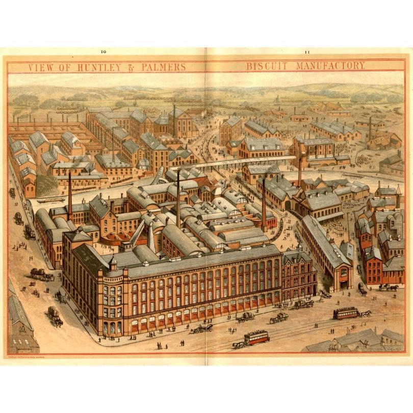 Huntley & Palmers Factory in the early days. 