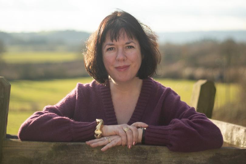 Picture of author Holly Webb in a field