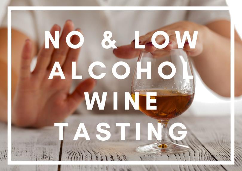 No and low alcohol wine