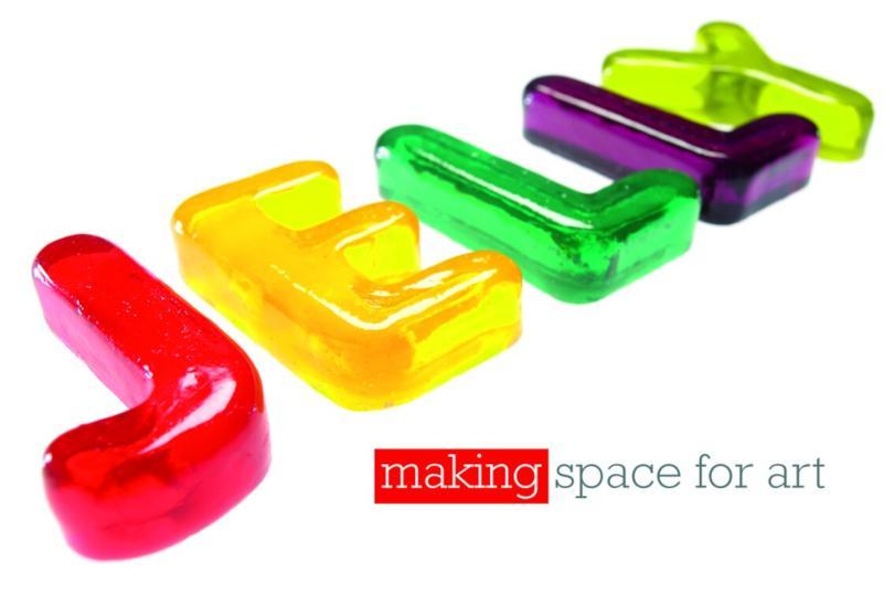 Jelly Logo - the letters are formed as though made of  jelly in bright colours