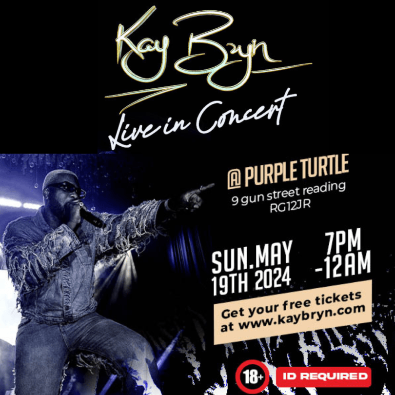 Kay Bryn in Concert @ The The Turtle  A vibrant evening of live Afro-fusion music with the incredible Kay Bryn showcasing live at the Purple Turtle on May 19th.  Immerse yourself in a unique blend of Afro pop, Afro swing, hip-hop, and more, performed by Kay Bryn alongside the ‘New Wave Collective’ Band. The night also features a lineup of exceptional guest artists, bringing the pulsating energy of Ghanaian music and culture to the forefront. A night where music meets runway glamour.