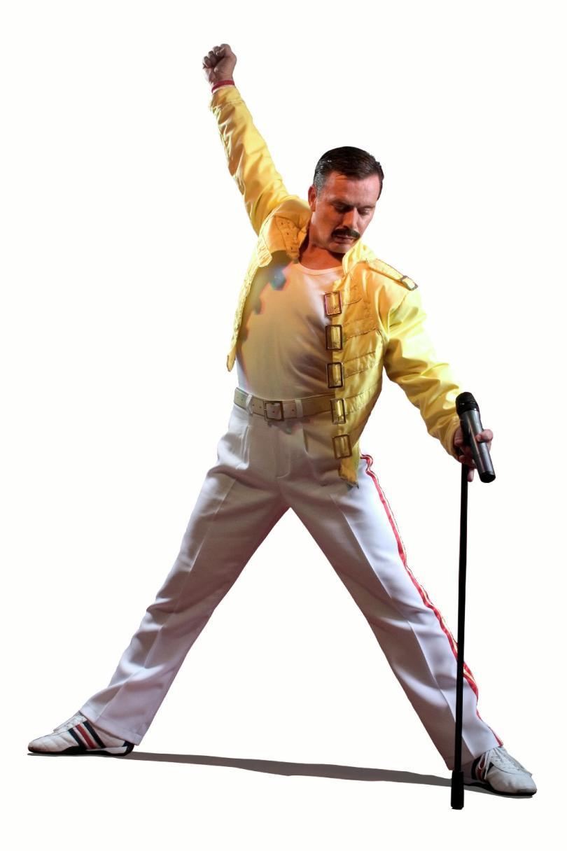 Lee Baker dressed as Freddie