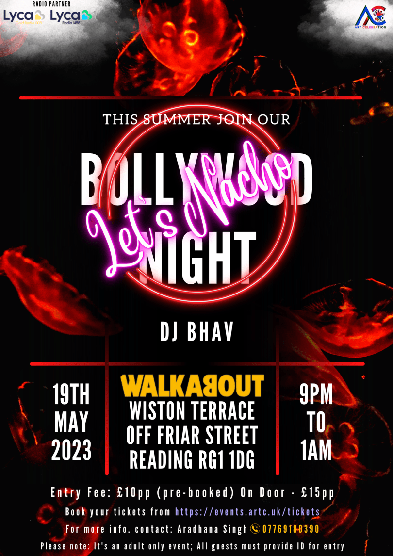 Let's Nacho Bollywood DJ & Dance Party event poster