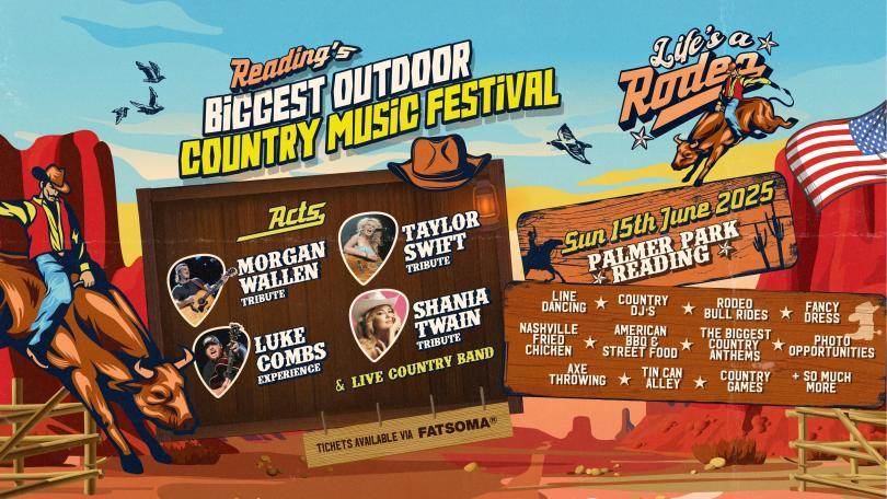 Poster for Life’s a Rodeo: Reading’s Biggest Country Music Festival