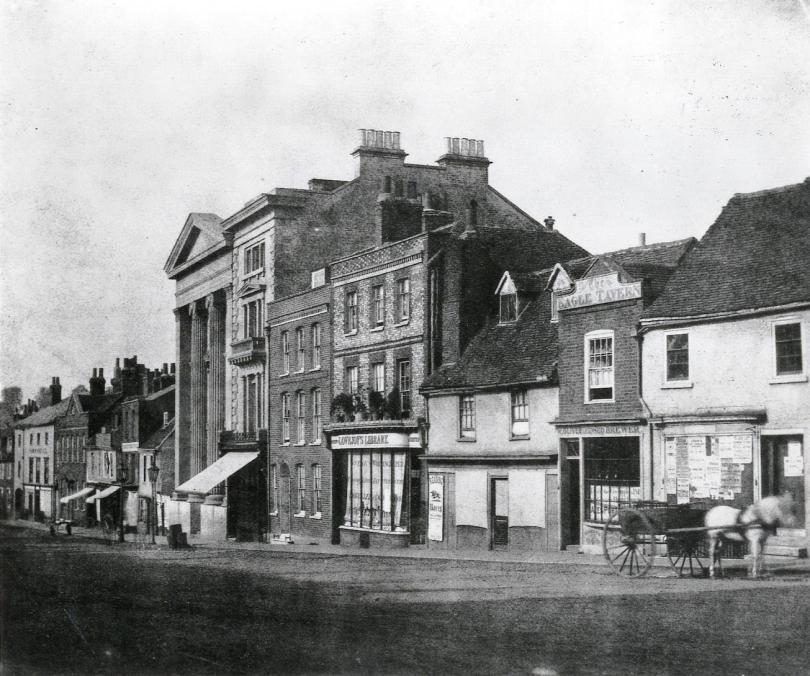 Photo of London Street in Reading in 1846