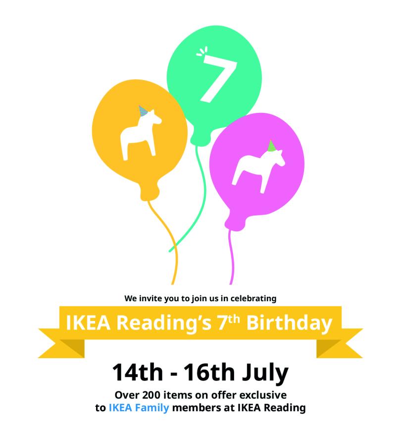 IKEA Reading's birthday weekend events 14th-16th July