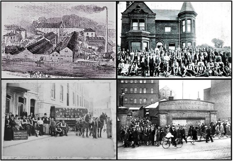 Montage of Past Reading businesses