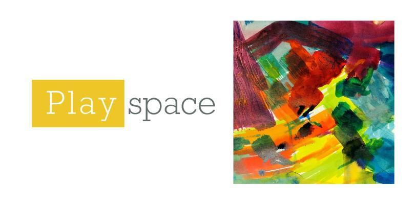 colourful abstract paint marksl