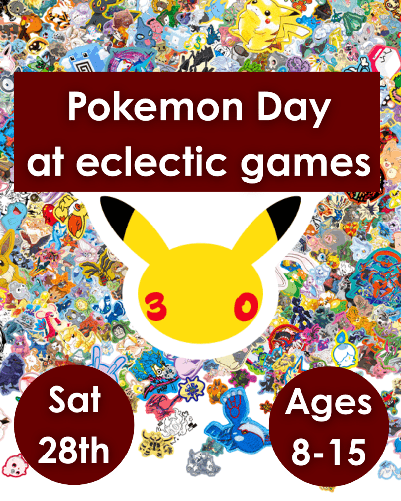 pokemon day at eclectic games ages 8-15
