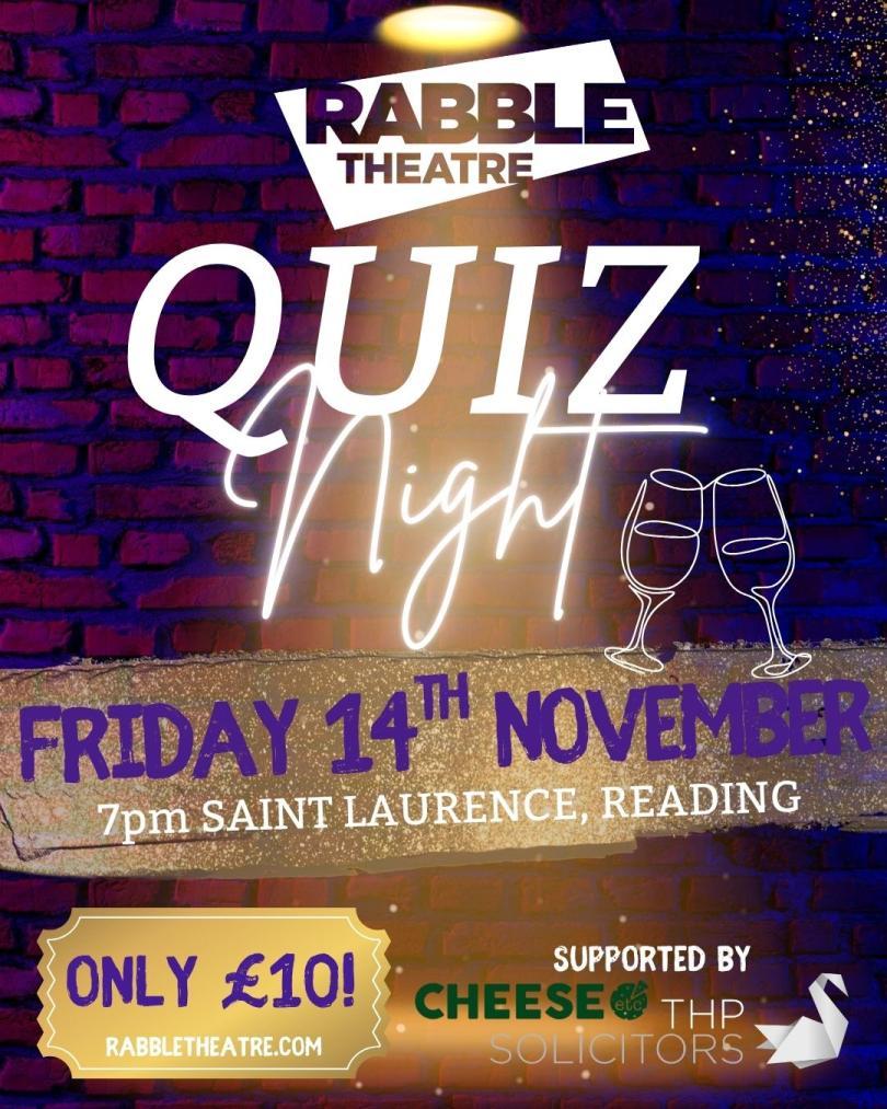 The RABBLE Theatre Quiz Night poster