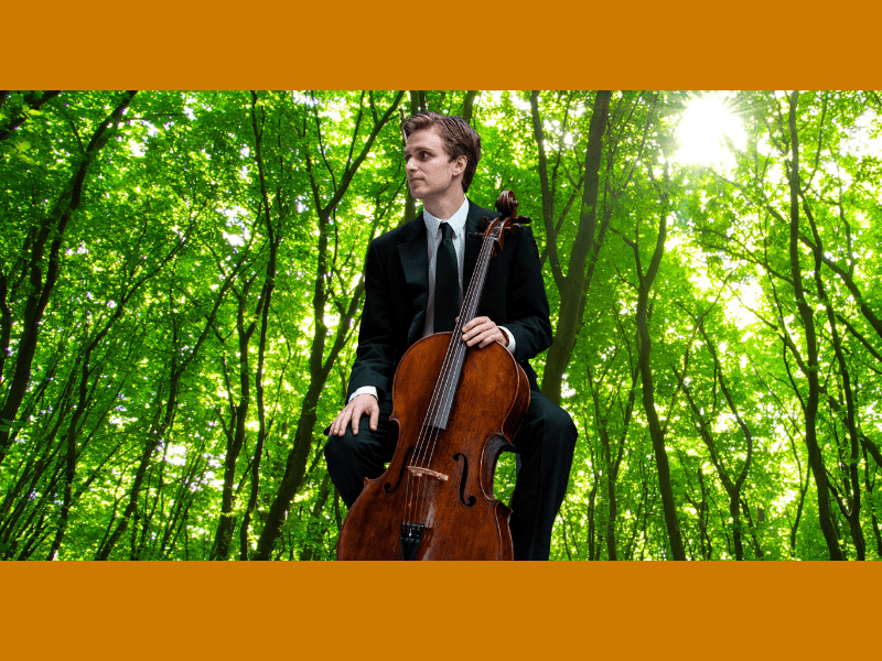 Leo Popplewell with his cello