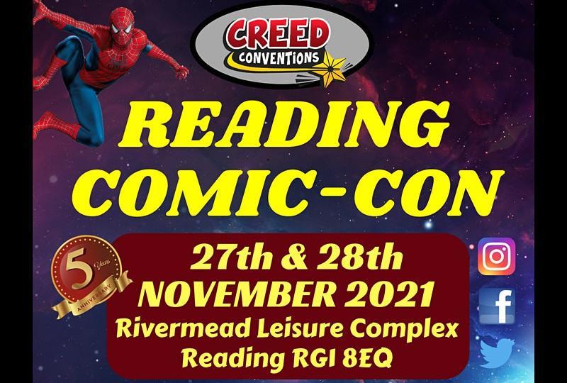 Reading Comic Con will return on rescheduled dates of 27 & 28 November 2021