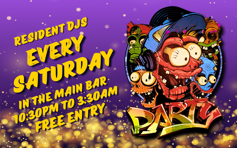 Every Saturday Night is Party Night at The Turtle  Resident DJs spinning classic Turtle tunes  FREE ENTRY // 18+ ID Required