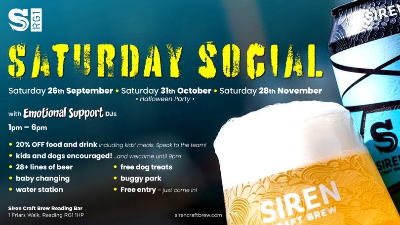 Saturday Social at Siren RG1