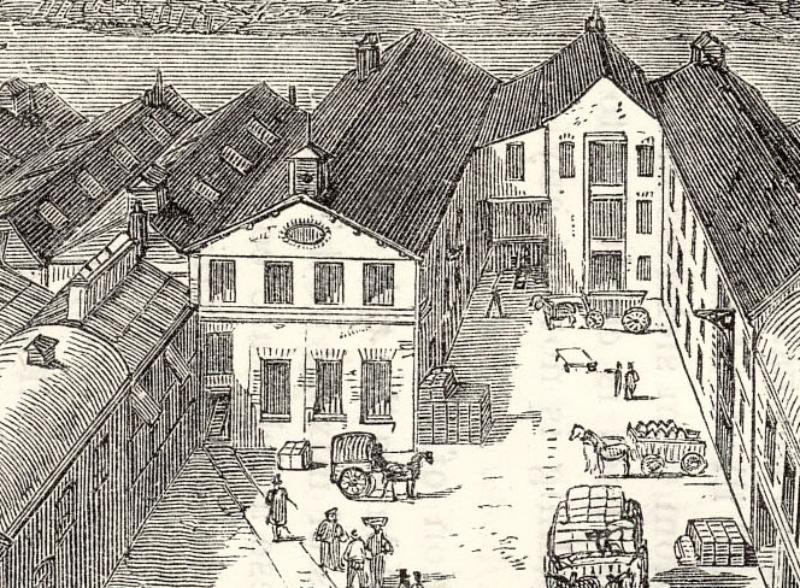 The silk factory of Messrs. Baylis on Kings Road, Reading.