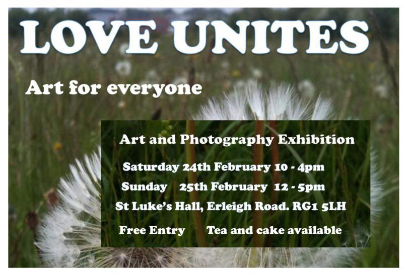 Love Unites - an exhibition of art and photography at St Luke’s Hall