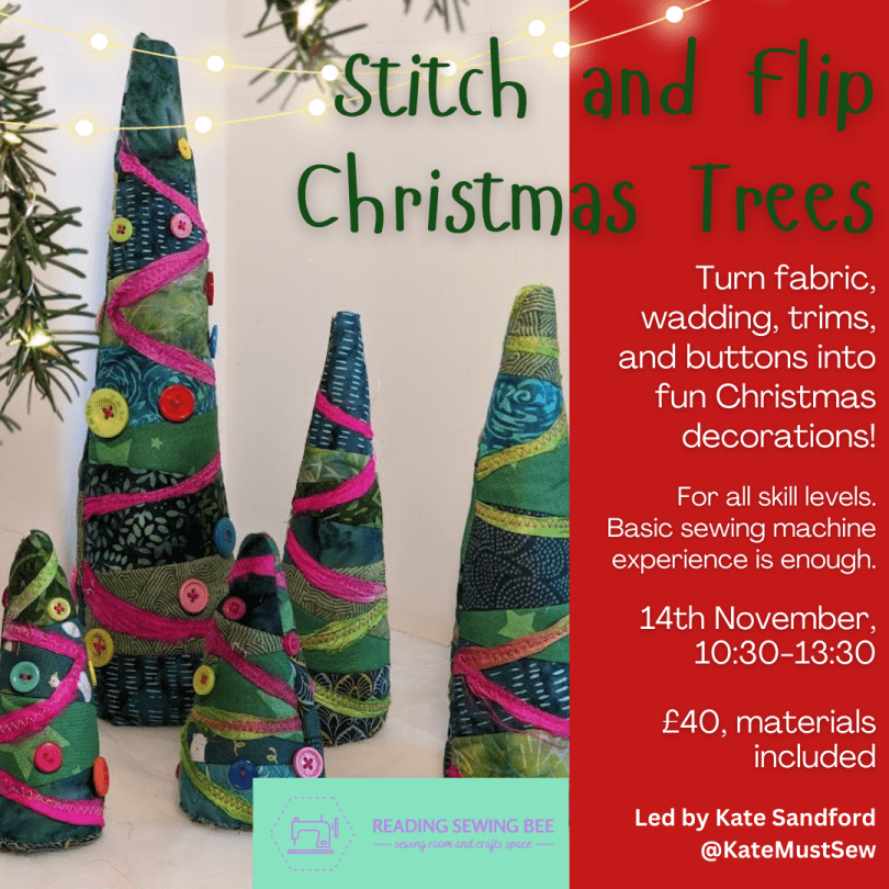 Colourful stripy Christmas trees