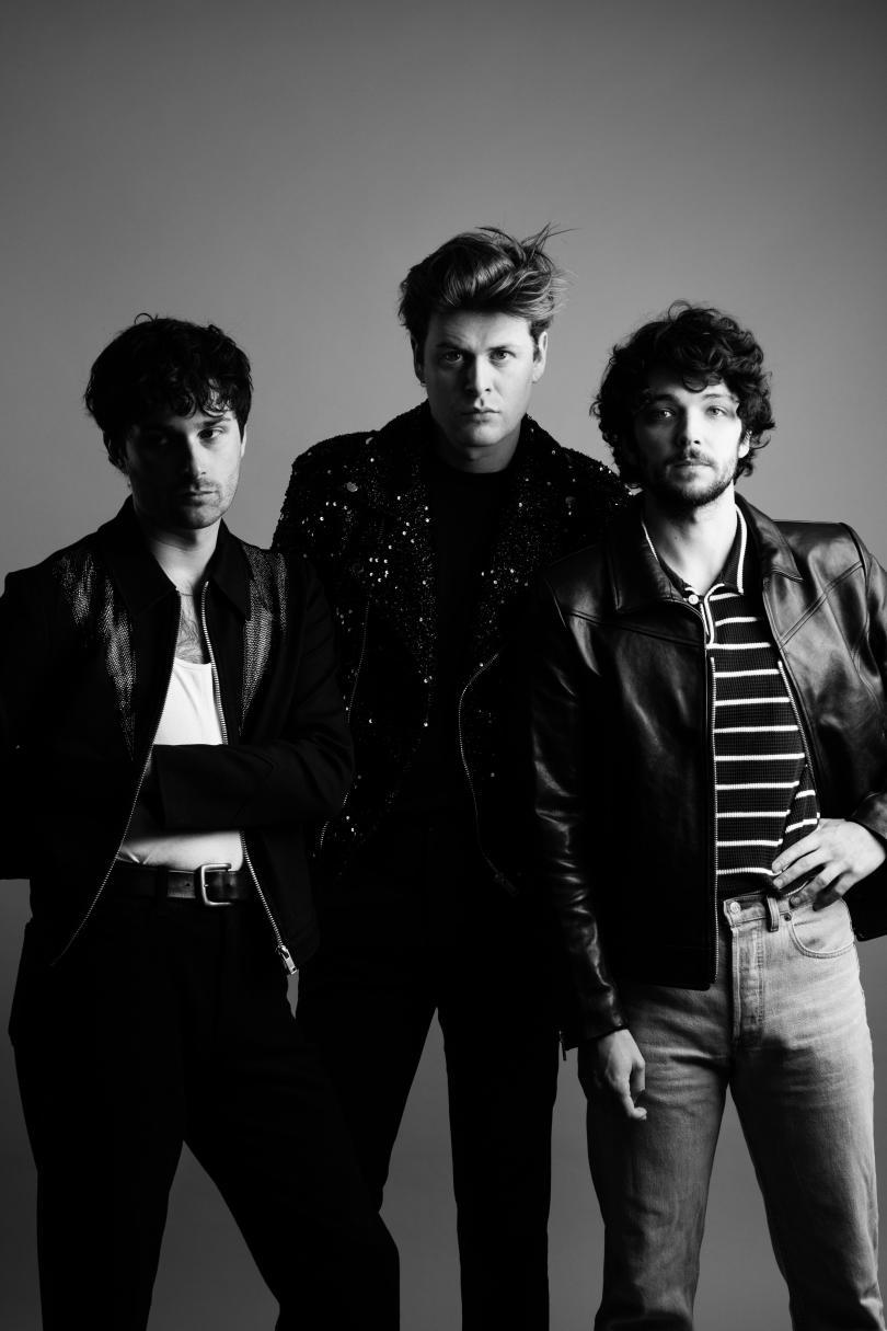 black and white band image of the amazons